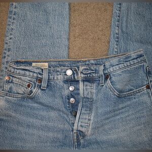 Levi's 501® Light Blue Denim Straight Leg Jeans